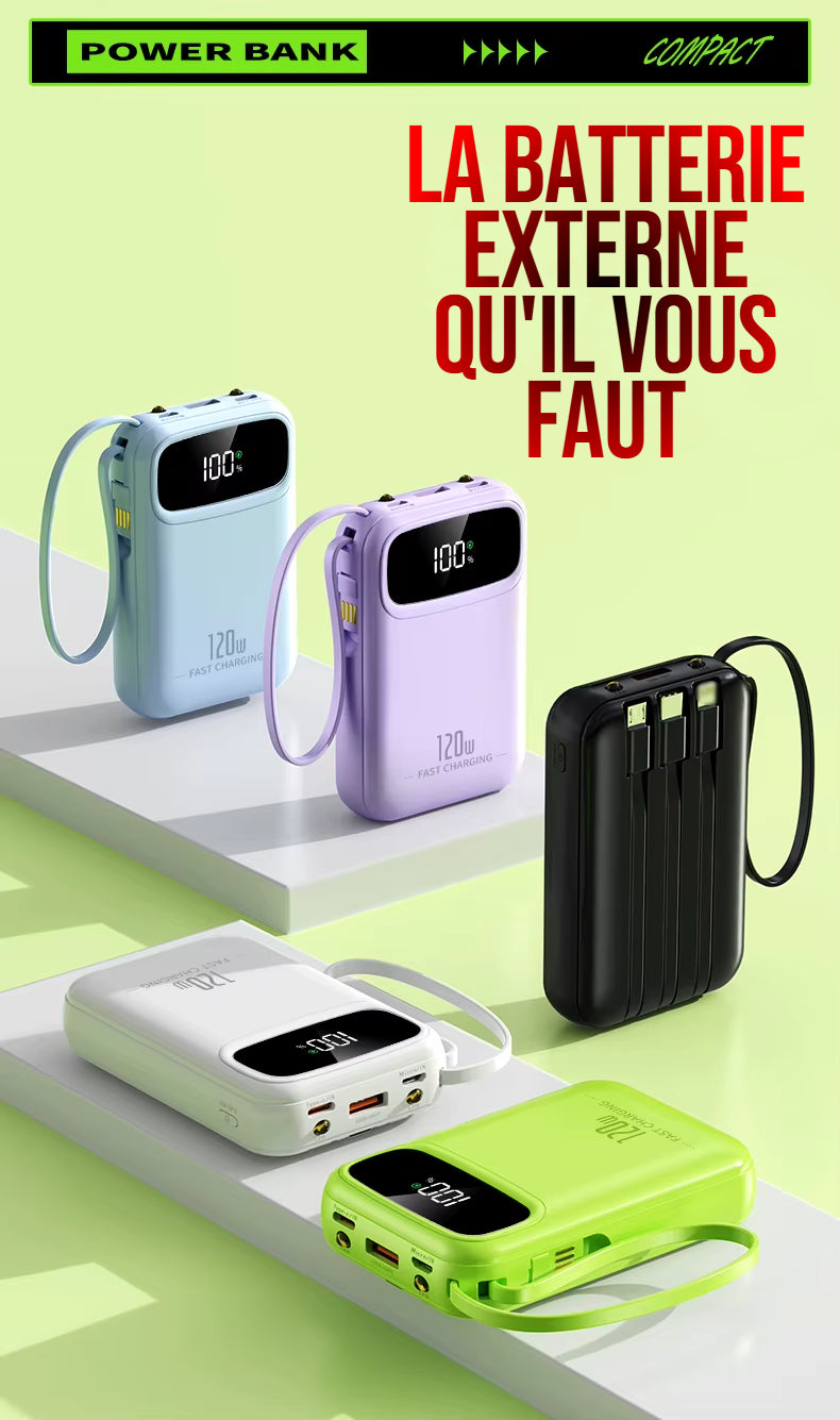 Mini Batterie Externe Portable 20000 Mah